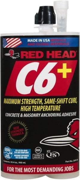 Red Head - Anchoring Adhesives Adhesive Material: Epoxy Volume (fl. oz.): 30.00 - Americas Tooling