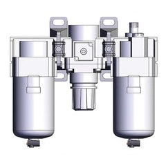 SMC PNEUMATICS - Filter, Regulator & Lubricator (FRL) Units Configuration: 3 Pc. Filter-Regulator-Lubricator Body Type: Standard - Americas Tooling