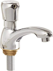 Zurn - Standard, Metering Faucet, Chrome Plated Single Hole Mount, Lavatory Metering Faucet - Push Button Handle - Americas Tooling