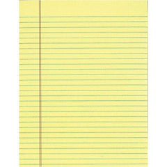 TOPS - 50 Sheet, 8-1/2 x 11", Legal/Wide (Style) Legal Pad - Canary - Americas Tooling