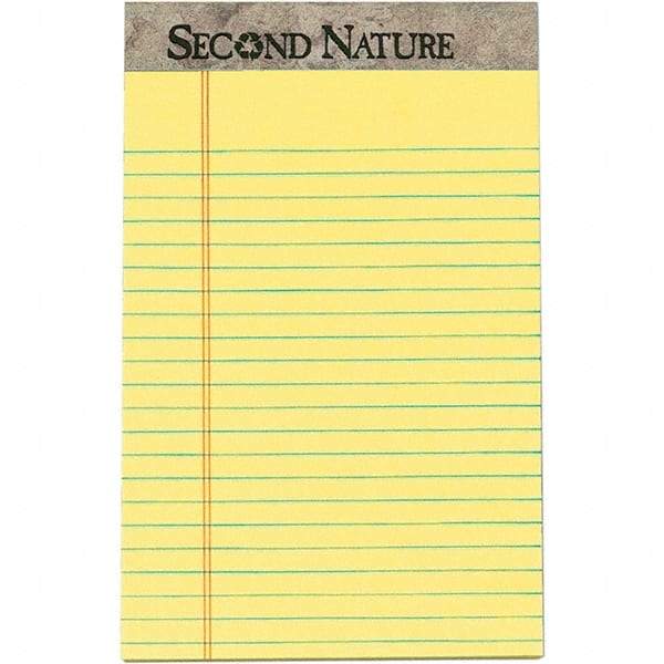 TOPS - 50 Sheet, 5 x 8", Narrow Writing Pad - Canary - Americas Tooling