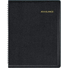 AT-A-GLANCE - 128 Sheet, 8-1/4 x 10-7/8", Weekly/Monthly Appointment Book - Black - Americas Tooling