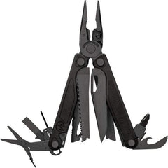 Leatherman - 1 Piece, Multi-Tool Set with 19 Functions - Black, 4" Closed Length - Americas Tooling