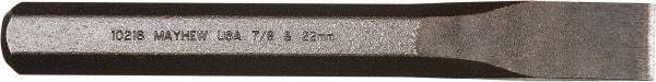 Mayhew - 7-1/2" OAL x 7/8" Blade Width Cold Chisel - Americas Tooling