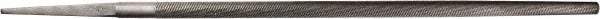 PFERD - 6" Long, Second Cut, Round American-Pattern File - Single Cut, 0.22" Overall Thickness, Tang - Americas Tooling