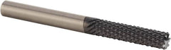 Kennametal - 1/4" Diam, 1-1/2" LOC, Burr End, Solid Carbide Diamond Pattern Router Bit - Right Hand Cut, 4" OAL, 1/4" Shank Diam, Use on Composites, Fiberglass - Americas Tooling