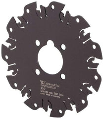 Kennametal - Arbor Hole Connection, 0.089" Cutting Width, 1-3/8" Depth of Cut, 5" Cutter Diam, 1-1/4" Hole Diam, 11 Tooth Indexable Slotting Cutter - KVNS Toolholder, OD 2087.. Insert - Americas Tooling