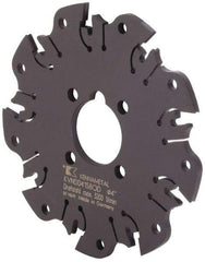 Kennametal - Arbor Hole Connection, 0.164" Cutting Width, 1-1/16" Depth of Cut, 4" Cutter Diam, 1" Hole Diam, 9 Tooth Indexable Slotting Cutter - KVNS Toolholder, OD 4158.. Insert - Americas Tooling