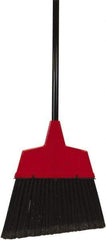 O-Cedar - 11" Wide, Black Synthetic Bristles, 48" Metal Handle, Angled Broom - Flagged - Americas Tooling