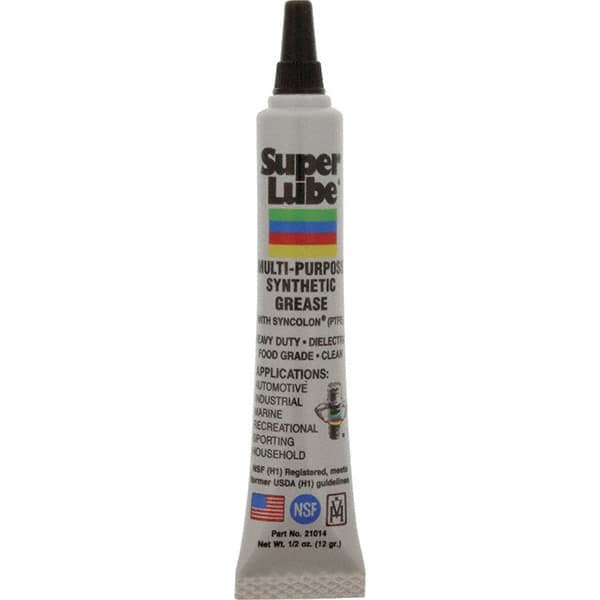 Synco Chemical - 0.5 oz Tube Synthetic General Purpose Grease - Translucent White, Food Grade, 450°F Max Temp, NLGIG 2, - Americas Tooling