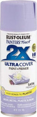 Rust-Oleum - French Lilac, Satin, Enamel Spray Paint - 8 Sq Ft per Can, 12 oz Container, Use on Multipurpose - Americas Tooling