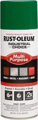 Rust-Oleum - Emerald Green, Gloss, Enamel Spray Paint - 15 to 25 Sq Ft per Can, 12 oz Container, Use on Multipurpose - Americas Tooling