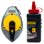 STANLEY® FATMAX® Aluminum Chalk Line Reel with 4 oz. Red Chalk - Americas Tooling