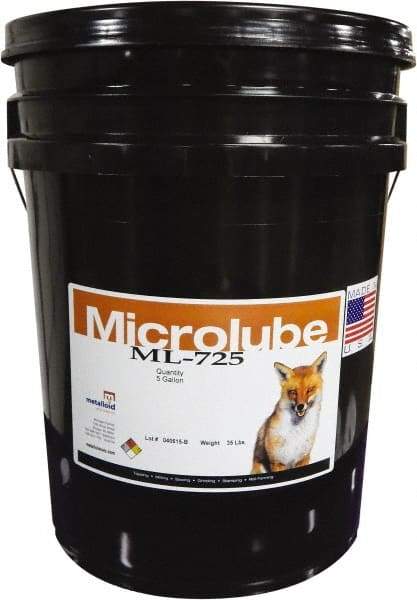 Metalloid - Microlubricant ML-725, 5 Gal Pail Cutting & Sawing Fluid - Straight Oil - Americas Tooling