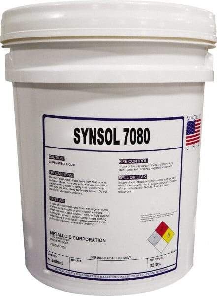 Metalloid - SynSol 7080, 5 Gal Pail Cutting Fluid - Semisynthetic - Americas Tooling