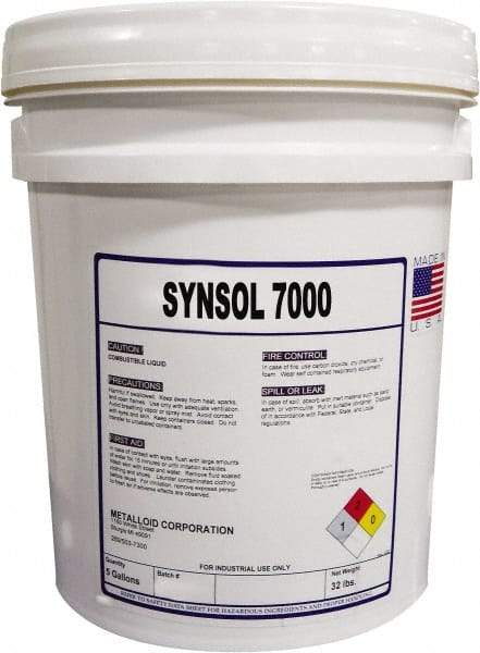 Metalloid - SynSol 7000, 5 Gal Pail Cutting Fluid - Semisynthetic - Americas Tooling