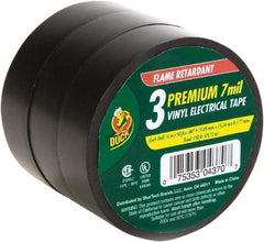 Duck - 3/4" x 50', Black Rubber Electrical Tape - 7 mil Thick - Americas Tooling