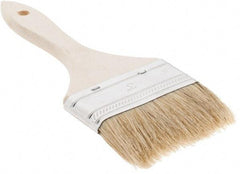 Weiler - 3" Flat Hog Chip Brush - 1-1/2" Bristle Length, 10" Wood Beavertail Handle - Americas Tooling