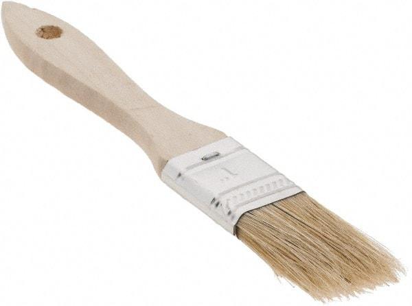 Weiler - 1" Flat Hog Chip Brush - 1-1/2" Bristle Length, 7-1/2" Wood Beavertail Handle - Americas Tooling