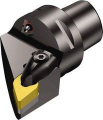 Sandvik Coromant - Right Hand Cut, Size C4, DNMG 150608 Insert Compatiblity, Internal Modular Turning & Profiling Cutting Unit Head - 27mm Ctr to Cutting Edge, 55mm Head Length, Through Coolant, Series T-Max P - Americas Tooling