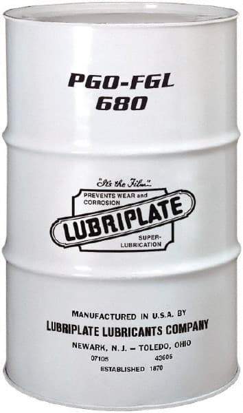 Lubriplate - 55 Gal Drum, Synthetic Gear Oil - 23°F to 449°F, 725 St Viscosity at 40°C, 122 St Viscosity at 100°C, ISO 680 - Americas Tooling