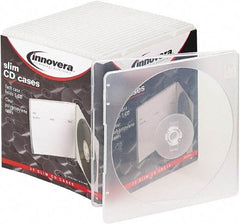 innovera - 1 Compartment, 5 Inch Wide x 3/16 Inch Deep x 5-5/8 Inch High, CD Case - Polypropylene, Clear - Americas Tooling