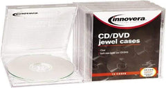 innovera - 1 Compartment, 4-7/8 Inch Wide x 3/8 Inch Deep x 5-5/8 Inch High, CD/DVD Case - Plastic, Clear - Americas Tooling