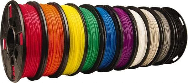 MakerBot - PLA Filament Small Spool - Black, Blue, Cool Gray, Green, Orange, Purple, Red, Warm Gray, White, Yellow, Use with Replicator Mini, Replicator (5th Generation), Replicator Z18, Replicator 2 - Americas Tooling