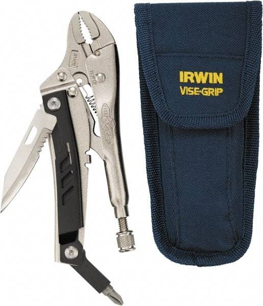 Irwin - 5-1/2" OAL Curved Jaw Locking Pliers - 1-1/4" Jaw Opening - Americas Tooling