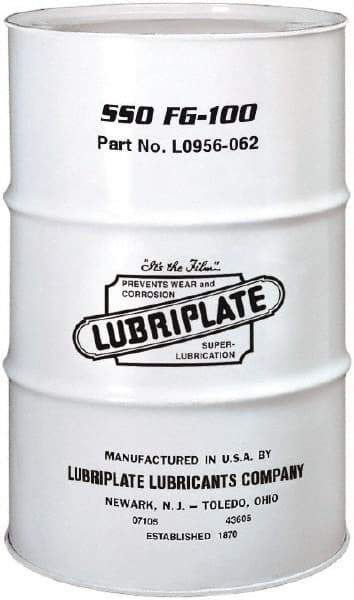 Lubriplate - 55 Gal Drum, Synthetic Seamer Oil - SAE 40, ISO 100, 106.7 cSt at 40°C, 13.9 cSt at 100°C, Food Grade - Americas Tooling