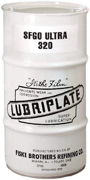 Lubriplate - 16 Gal Drum, Synthetic Gear Oil - 10°F to 420°F, 1557 SUS Viscosity at 100°F, 161 SUS Viscosity at 210°F, ISO 320 - Americas Tooling