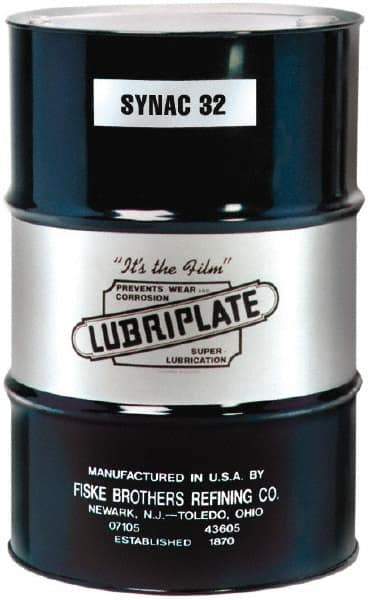 Lubriplate - 55 Gal Drum, ISO 32, SAE 10, Air Compressor Oil - 5°F to 350°, 155 Viscosity (SUS) at 100°F, 46 Viscosity (SUS) at 210°F - Americas Tooling