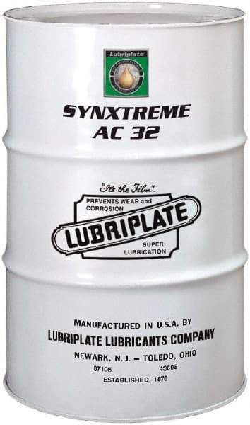 Lubriplate - 55 Gal Drum, ISO 32, SAE 10, Air Compressor Oil - -1°F to 425°, 32 Viscosity (cSt) at 40°C, 6 Viscosity (cSt) at 100°C - Americas Tooling