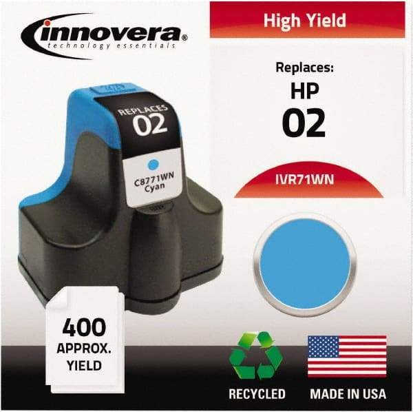 innovera - Cyan Inkjet Printer Cartridge - Use with HP Photosmart C5180, C6180, C7180, D6160, D7145, D7155, D7160, D7345, D7355, D7360, 3110, 3210, 3310, 8250 - Americas Tooling