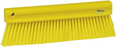 Vikan - Polyester Counter Brush - 2" Bristle Length, 11" Long x 1-1/4" Wide Head, Yellow - Americas Tooling