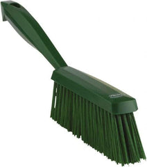 Vikan - 14" OAL, Polyester Staple Set Bench Brush - 2" Bristle Length, 6-3/8" Long Head, Green - Americas Tooling