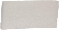 Remco - 10" Long x 4-1/2" Wide x 1-1/8" Thick Scouring Pad - Light-Duty, White - Americas Tooling