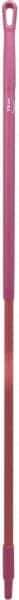 Vikan - 59 x 1-1/4" Fiberglass Squeegee Handle - European Threaded Connection, Pink - Americas Tooling