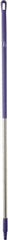 Vikan - 59 x 1-1/4" Aluminum Squeegee Handle - European Threaded Connection, Purple - Americas Tooling