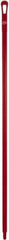 Vikan - 59 x 1-1/4" Polypropylene Squeegee Handle - European Threaded Connection, Red - Americas Tooling