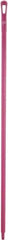 Vikan - 59 x 1-1/4" Polypropylene Squeegee Handle - European Threaded Connection, Pink - Americas Tooling