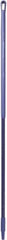 Vikan - 59 x 1-1/4" Fiberglass Squeegee Handle - European Threaded Connection, Purple - Americas Tooling