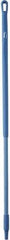 Vikan - 51 x 1-1/4" Fiberglass Squeegee Handle - European Threaded Connection, Blue - Americas Tooling