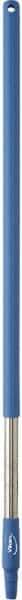 Vikan - 39-1/2 x 1-1/4" Stainless Steel Squeegee Handle - European Threaded Connection, Blue - Americas Tooling