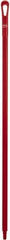 Vikan - 51 x 1-1/4" Polypropylene Squeegee Handle - European Threaded Connection, Red - Americas Tooling