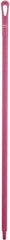 Vikan - 51 x 1-1/4" Polypropylene Squeegee Handle - European Threaded Connection, Pink - Americas Tooling