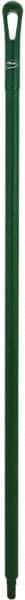 Vikan - 51 x 1-1/4" Polypropylene Squeegee Handle - European Threaded Connection, Green - Americas Tooling