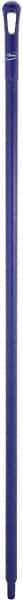 Vikan - 59 x 1-1/4" Polypropylene Squeegee Handle - European Threaded Connection, Purple - Americas Tooling