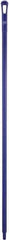 Vikan - 59 x 1-1/4" Polypropylene Squeegee Handle - European Threaded Connection, Purple - Americas Tooling