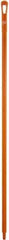 Vikan - 59 x 1-1/4" Polypropylene Squeegee Handle - European Threaded Connection, Orange - Americas Tooling